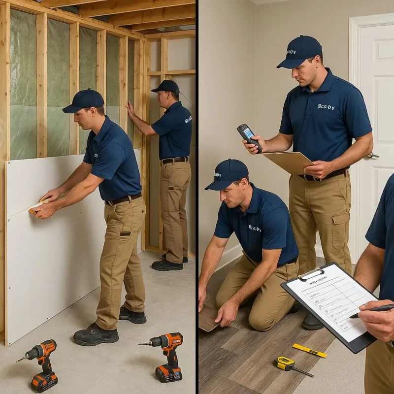 Repairs and Reconstruction process in Claryville, KY
